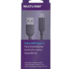 Cabo de sincronia/recarga Tipo-C 1,2m WI349 Multilaser BT 1 UN