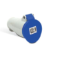 Tomada Industrial 2P+T Azul 32A 200/250V