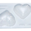 Forma de PVC com Silicone Coração Liso 400 g -