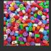 Miçangas emborrachada de smile colorido 10mm - 40 unidade