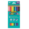 Lápis de Cor Hexagonal 12 Cores – MultiColor