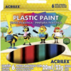 Tinta Plástica 20ml c/6 cores CX 1 CJ