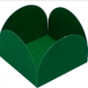 Forminha de Papel para Doces 4 Pétalas Verde Bandeira - 50un