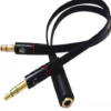 Cabo de áudio adaptador P2xP3 femea audio e fone 8042 Md9 PT 1 UN