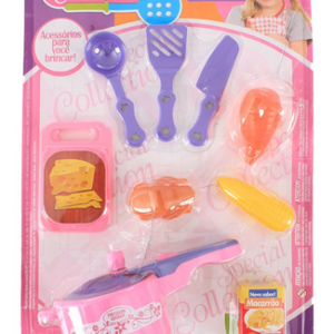 Kit Cozinheiro Com 9 Peças De Brinquedo Infantil U