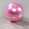 PEROLA INTEIRA COM FURO 08MM EM ABS COM 500GR rosa chiclete