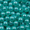 PEROLA INTEIRA COM FURO 08MM EM ABS COM 500GR azul bebe