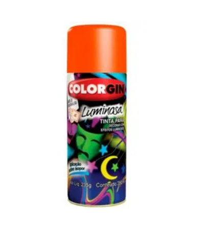 TINTA SPRAY LUMINOSA COLORGIN LARANJA - Image 2