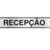 PLACA 100CK RECEPÇÃO SINALIZE CINZA - Image 2