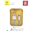 Cabo de Dados Nylon Usb Lightning Baseus Antila Series - 1 metro - para IPhone/IPad/IPod - Prata - Imagem 2