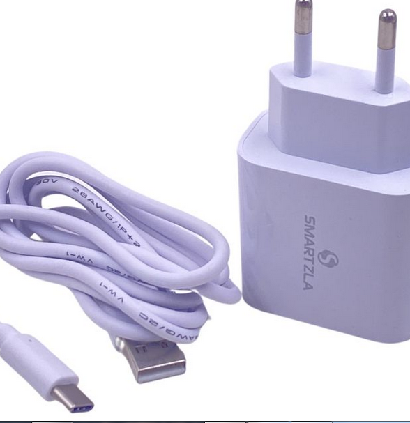 Kit Carregador de Parede Smartzla SAT012C 3 Usb + Cabo Usb Type C - Image 2