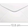 Envelope Visita Branco 100 unid - 72 x 108 mm - Image 2