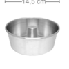 Forma Torta Suiça em Alumínio Cód. 1293 - 11x08 cm - Image 2