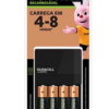 Carregador Duracell para pilha recarregável AA/AAA, com 4 pilhas - Image 2