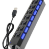 Hub Switch Usb 2.0 Com 7 Portas e Led Exbom - 01949 - Image 2