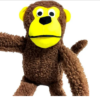 Brinquedos De Pelúcia Pet Para Cães Macaquinho Grande Top - Image 2