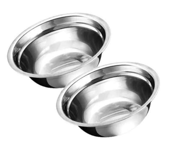 Kit 2 Tigela Bowl Inox Comedouro Pet Para Cães E Gatos - Image 2