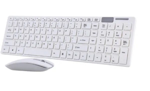 Kit Teclado E Mouse Óptico Sem Fio Slim Português - Image 2