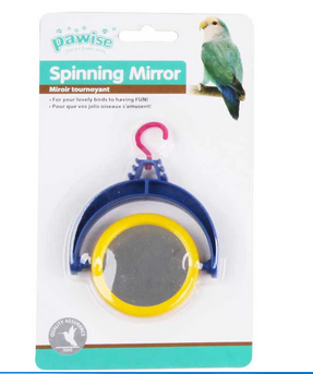 Brinquedo Pawise Espelho Giratório para Pássaros - Cores Sortidas - Imagem 2