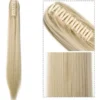 Cabelo Ondulado Castanho Escuro Rabo De Cavalo 150g Aplique - Image 13