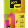 Bloco adesivo 38mm x 51mm sortido - 4 unidades de 50 folhas cada (total 200 folhas) - Stick Note PT 4 UN - Image 2